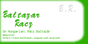baltazar racz business card