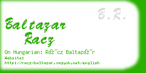 baltazar racz business card
